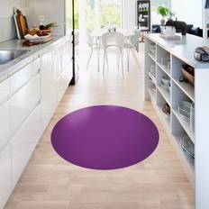 Purple Carpets & Rugs Klebefieber Runder Vinyl-Teppich Colour Purple Violett