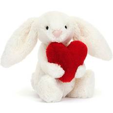 Jellycat Cats Soft Toys Jellycat Bashful Bunny Love Heart Soft Toy, Small