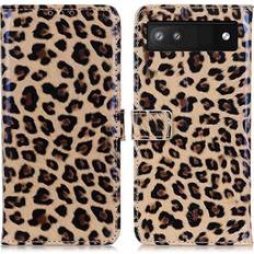 Google Pixel 7a Plånboksfodral MTP Products Stylish Series Google Pixel 7a Plånboksfodral Leopard