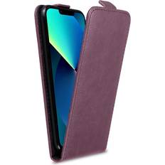 Cadorabo Purple Flip Case for Apple iPhone 13 Cover Book Wallet Protection PU Leather Magnetic Etui