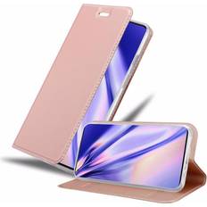 Cadorabo CLASSY ROSÉ GOLD, Oneplus 8 pro Case for OnePlus 8 PRO Cover Book Wallet Protection PU Leather Flip Magnetic Etui Pink