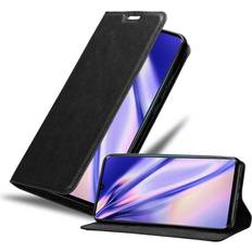 Cadorabo Book Invisible Magnet Cover Xiaomi Redmi Note 10 Smartphone Hülle, Schwarz