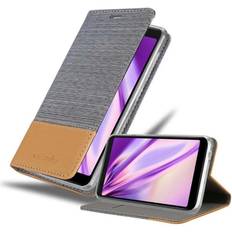 Accessori per cellulari Cadorabo Case for WIKO Y60 Cover Book Wallet Protection PU Leather Flip Magnetic Etui Grey