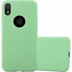 Cadorabo TPU Candy Cover iPhone XR Smartphone Hülle, Grün