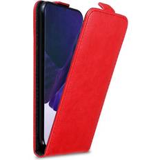 Cadorabo APPLE RED Flip Case for Samsung Galaxy NOTE 20 ULTRA Cover Book Wallet Protection PU Leather Magnetic Etui Red