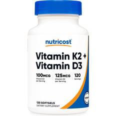 Nutricost Vitamin K2 100 MCG D3 Softgels 5000 IU