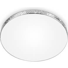 Lamper Briloner Led weiß-chrom, ip44, 1xled/18w Deckenfluter