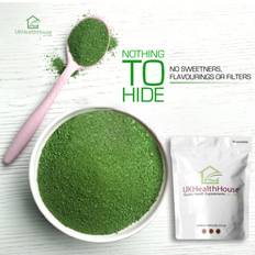 UKHealthhouse Super Green Powder 500g 4 Super Foods Spirulina Chlorella Barley