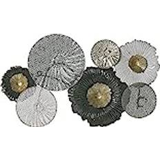 Wall Decor Beliani Black Silver ZIRCONIUM Wall Decor