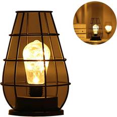 Lighting HKHBJS Metal Wire Night Table Lamp