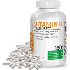 Bronson Vitamin K Triple Play Vitamin K2 MK7 Vitamin K2 MK4