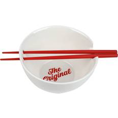 BioWorld Cup Noodles 20 oz Ceramic Ramen Bowl with Chopsticks