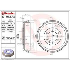 Jarrujärjestelmät Brembo Jarrurumpu Isuzu D-Max 1 Pickup 14.D630.10