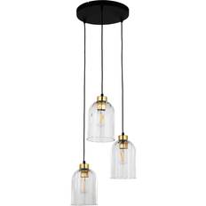 Lamper TK LIGHTING Satipo Glas-Hængelampe 3 Lyskilder Transparent Pendel