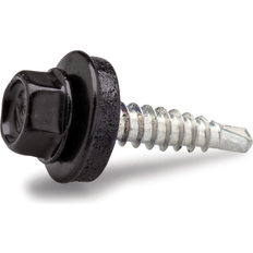 Fast Farmerskrue Med Borespids Sort 4.8 x 20 mm 100 stk