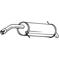 Abgassysteme Bosal Endschalldämpfer FORD 154-503 1802478,1854715,1879623 Endtopf,Auspuff Endtopf,Nachschalldämpfer,ESD