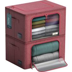 Sorbus Jumbo Storage Bins: Stackable Foldable Clothes Organizer