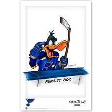 Blue Posters S. Preston Art & Designs "Daffy Duck St. Louis Blues 11"" Looney Tunes Print" Poster