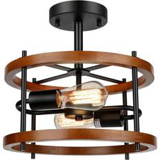 Lighting Greenzech Retro Semi Mount Ceiling Flush Light