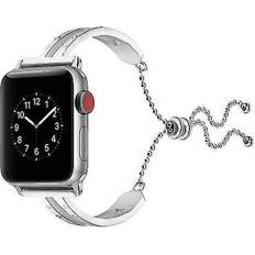 HKHBJS Apple Watch Universal Silver Stainless Steel Bracelet Strap