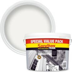Sandtex exterior paint Sandtex Sandtex Trade High Cover Smooth Masonry Concrete Paint White