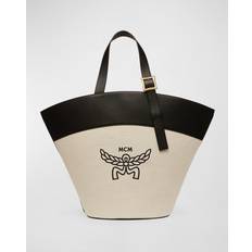 Dame - Skind Muleposer MCM Bomuld Bag - Flerfarvet
