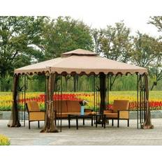 Garden Winds Replacement Canopy Top for Big Lots 10x12 Leaf Gazebo Riplock