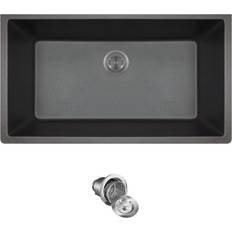 MR Direct Undermount Granite Composite 32-5/8 Single Bowl Kitchen Sink