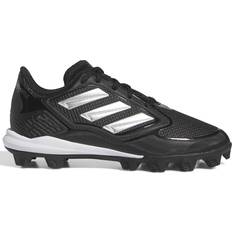 Girls Baseball Shoes Children's Shoes adidas Kid's Purehustle 3 MD Cleats - Core Black/Silver Metallic/Silver Metallic