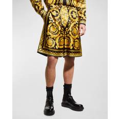 Versace Men Shorts Versace Men's Silk Barocco Shorts