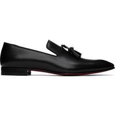 Christian Louboutin Women Loafers Christian Louboutin Black Dandelion Tassel Leather Loafers - Black