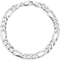 Macy's Men Bracelets Macy's Men’s Figaro Link Chain Bracelet - Silver