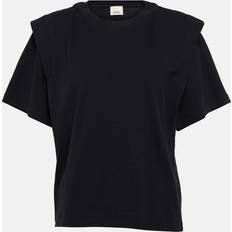 Tøj Isabel Marant Camiseta De Algodón Zelitos - Negro