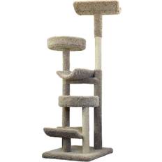 Prestige Cat Trees 130098-Neutral Staggered Cat Tower Cat