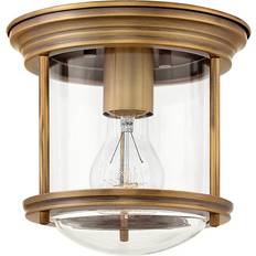 Bronze Beleuchtung Elstead Lighting Hadrian 1-Light Deckenleuchte Gebürstete Bronze E27 IP44 196mm Deckenfluter