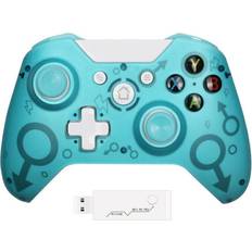 GERUI Blue Wireless Controller For XBox One PC PS3 Microsoft Windows 10 8 Bluetooth Gamepad