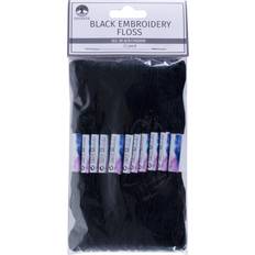 Yarn & Needlework Supplies 12 Pack of Embroidery Floss Bundles Black