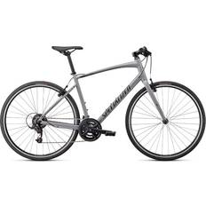 Gråa Standardcyklar Specialized Sirrus 1.0 2023 - Gloss Cool Grey/Smoke/Satin Black Reflective