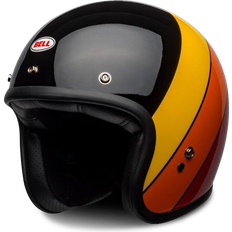 Bell Custom 500 Motorcycle Helmet Riff Gloss Black Yellow Orange Red