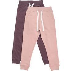 Lila Byxor Barnkläder Minymo Sweatpants Basic 2-pack Misty Rose år 140 Sweatpants