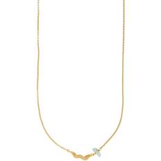 Sistie Halsband Sistie Förgyllt Silver Halsband Z2039GS