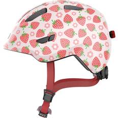 Bambino Caschi da ciclismo ABUS Smiley 3.0 LED Bicycle Helmet Rose Strawberry