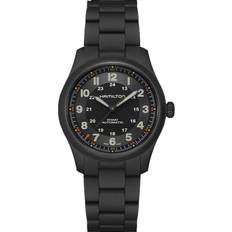 Hamilton Unisex Wrist Watches Hamilton Khaki Field Expedition Black Titanium Bracelet
