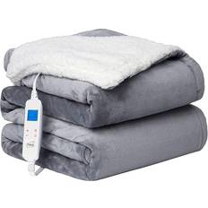 Electric Heated Throw Over Blanket Reversible
