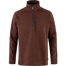 Fjällräven Mens Övik Fleece Zip Sweater Röd AUTUMN LEAF/215 X-large