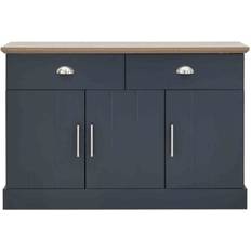 Blue Sideboards GFW Kendal Slate Blue Sideboard 117x77cm