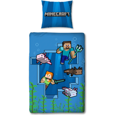 Minecraft Barnrum Minecraft Bedlinen Steve & Alex 150x210cm