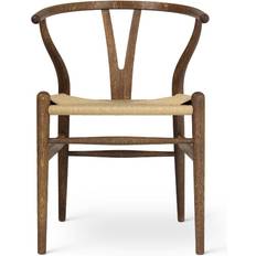 Carl Hansen & Søn CH24 Oak Smoked/Natural Wicker Køkkenstol 76cm