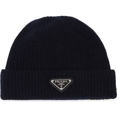 Prada Beanies Prada Men's Wool And Cashmere Beanie - Blue