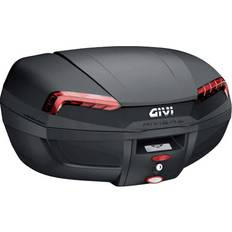 Givi TOPCASE 46L BLACK RIVIERA RED REFLEC. E46N